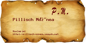 Pillisch Mínea névjegykártya